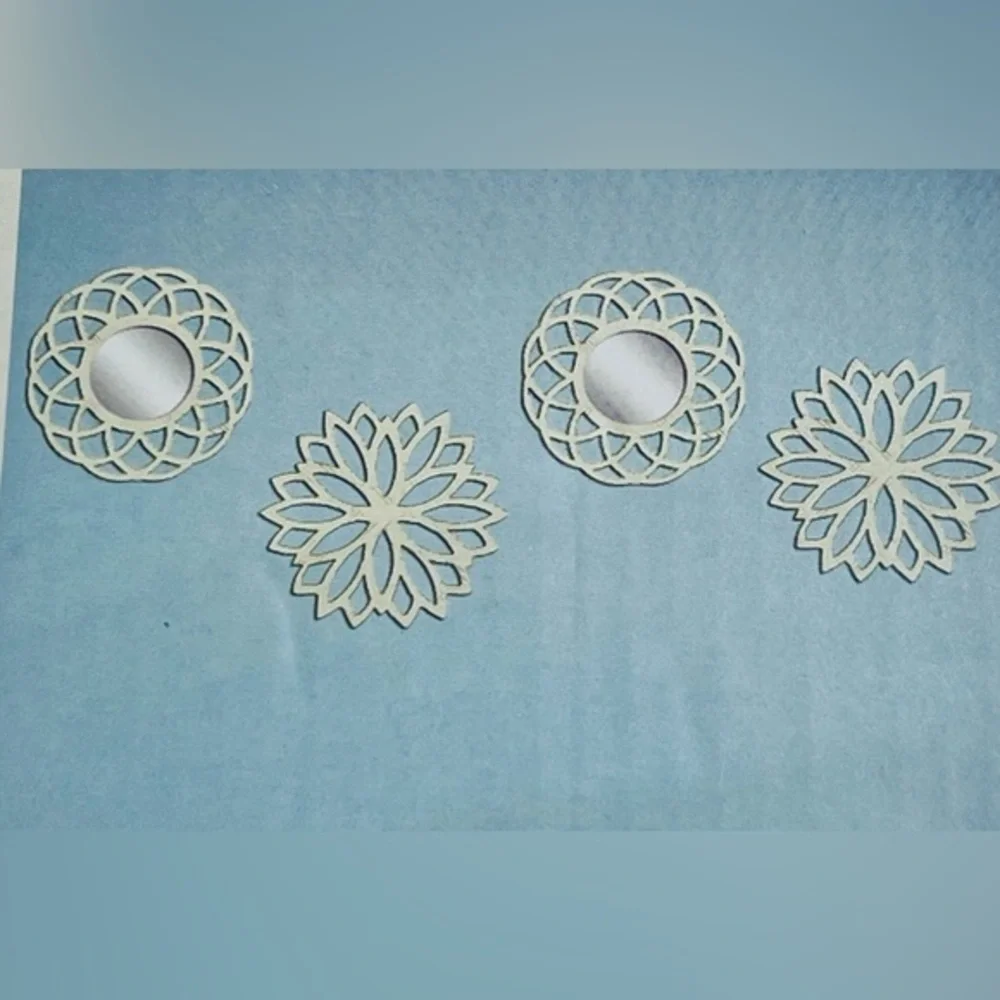 Dorm room 4‎ Piece BOHO Mirror Set size 10x10 each NIB